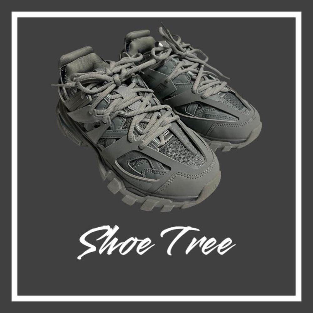 Balenciaga Track Trainer Runners Sneakers Women Size 7 Sneaker Triple Gray